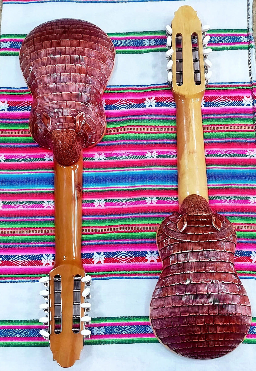 Armadillo Charango – Solid Naranjillo Wood Handmade Andean Instrument