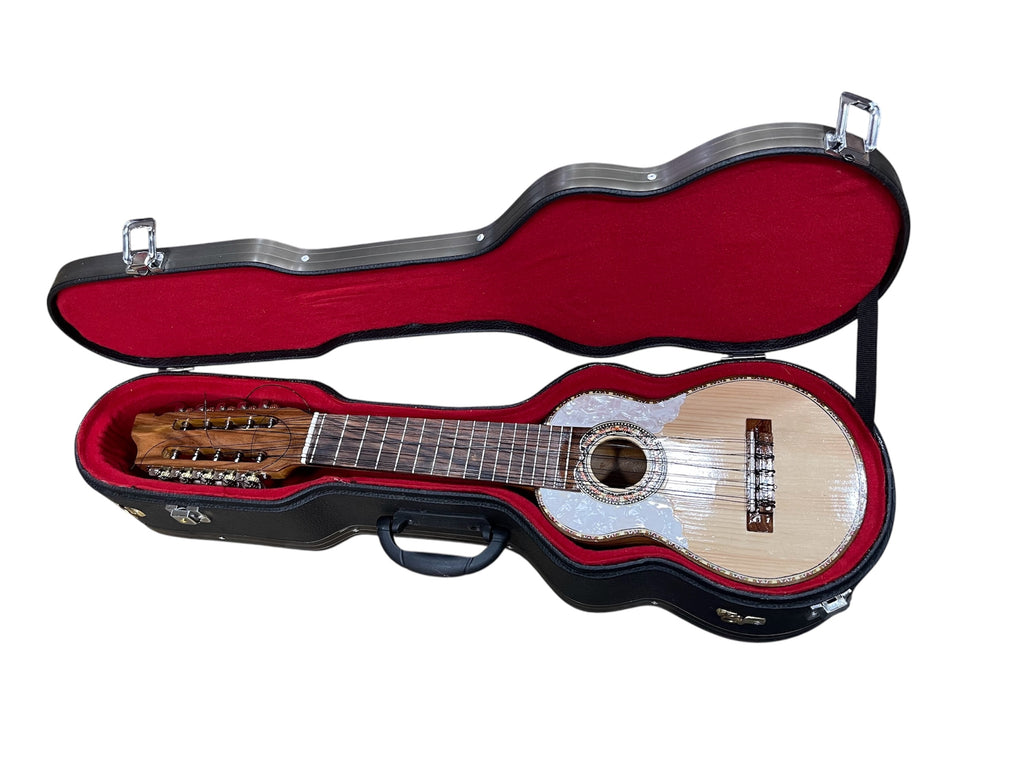 Rigid Hard Case for Charango, Protective Case with Adjustable Strap