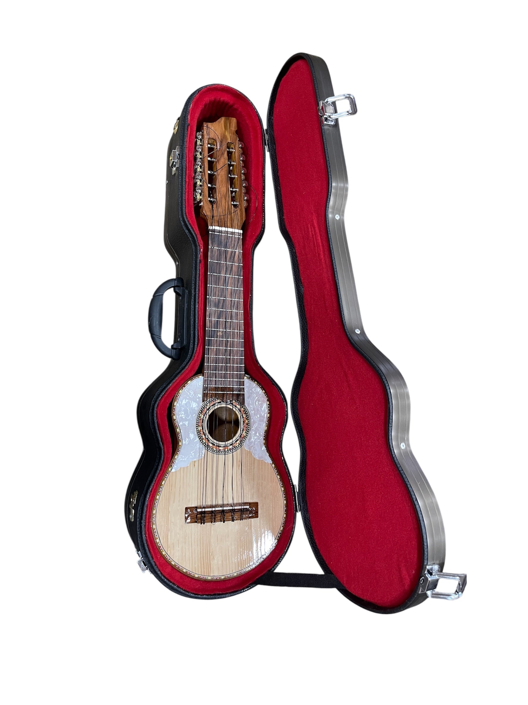 Rigid Hard Case for Charango, Protective Case with Adjustable Strap