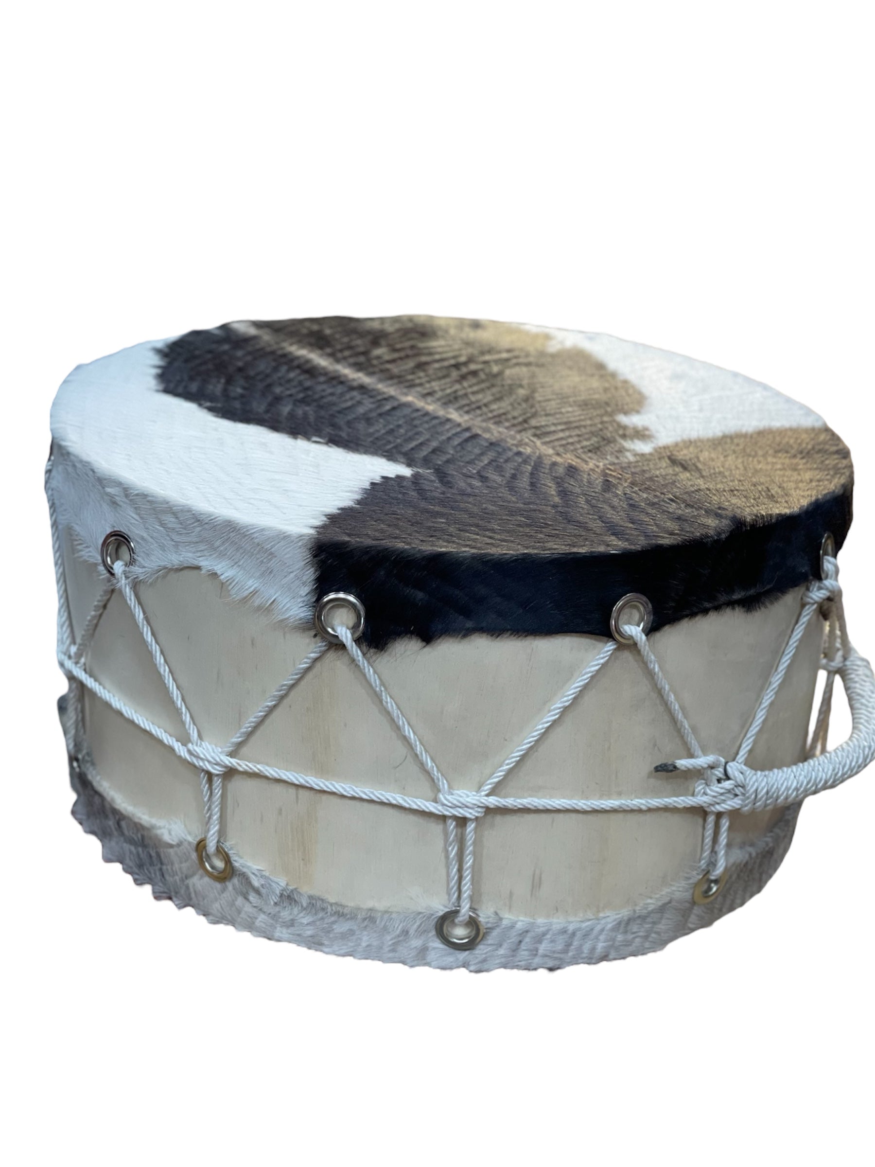 Andean Wankara Drum: 24" Goat Skin Bombo with Mallet