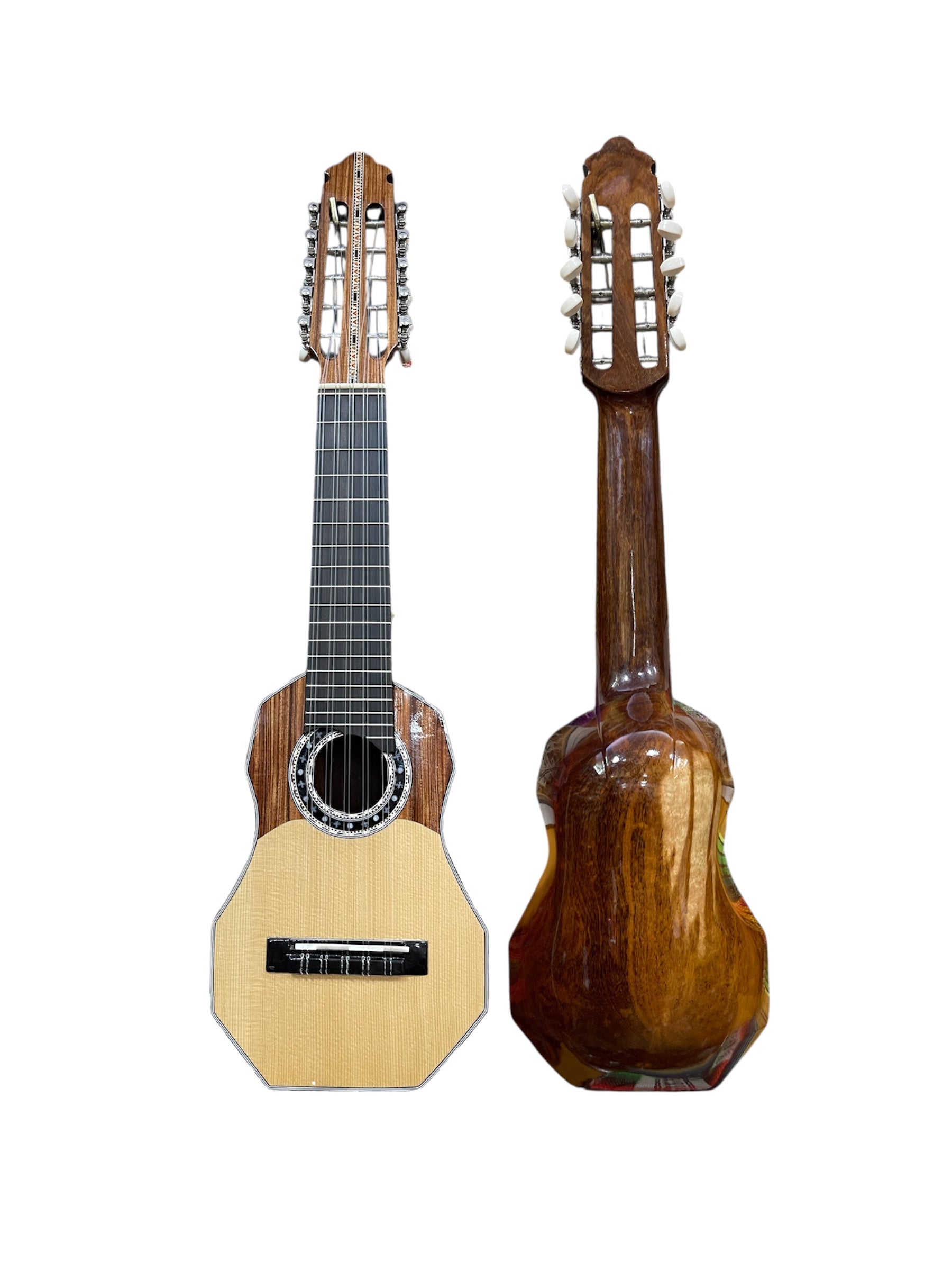 Professional Concert Charango – Solid Jarca Wood & Ebony Fingerboard | Handmade in Bolivia