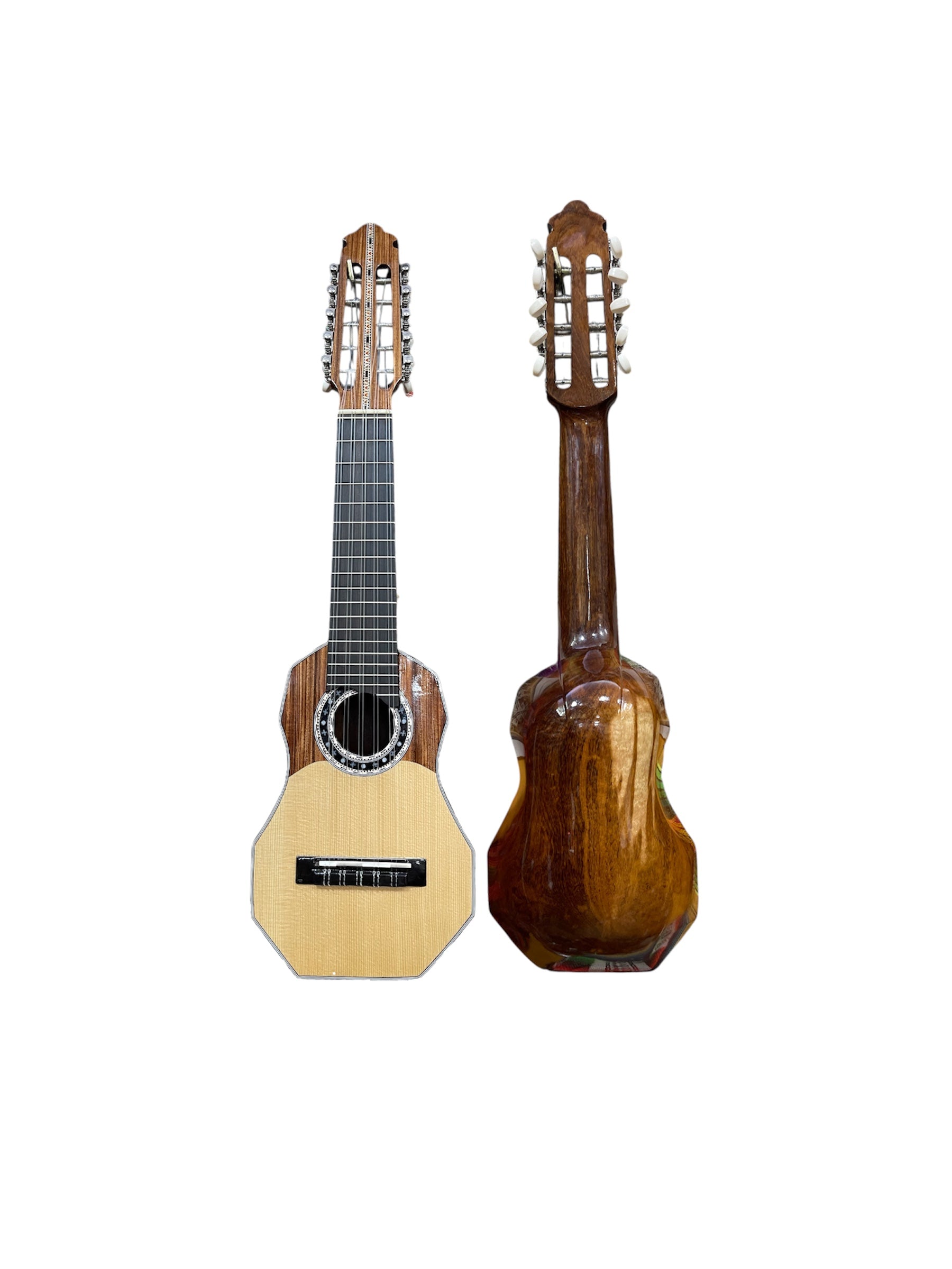 Professional Concert Charango – Solid Jarca Wood & Ebony Fingerboard | Handmade in Bolivia