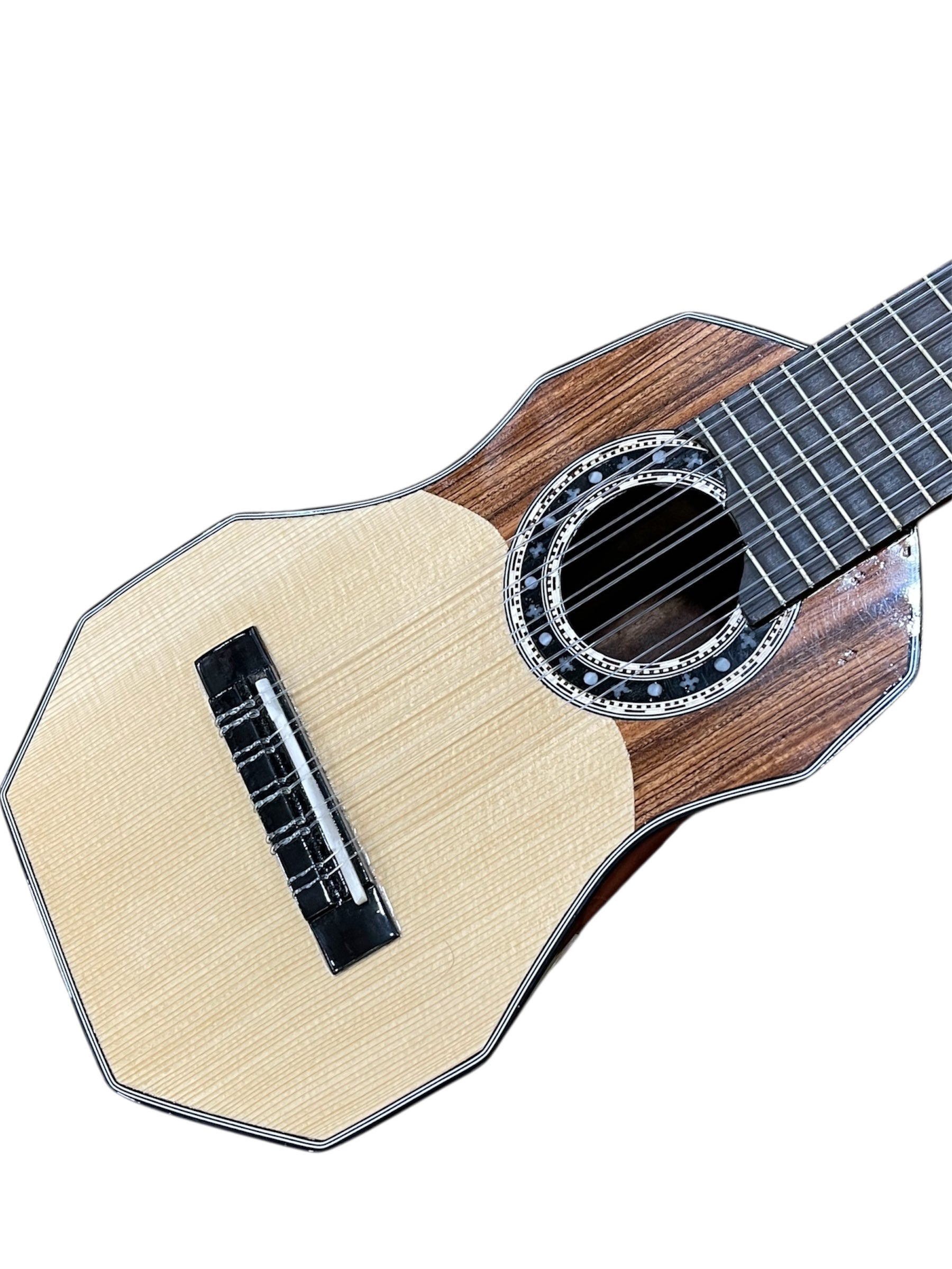 Professional Concert Charango – Solid Jarca Wood & Ebony Fingerboard | Handmade in Bolivia