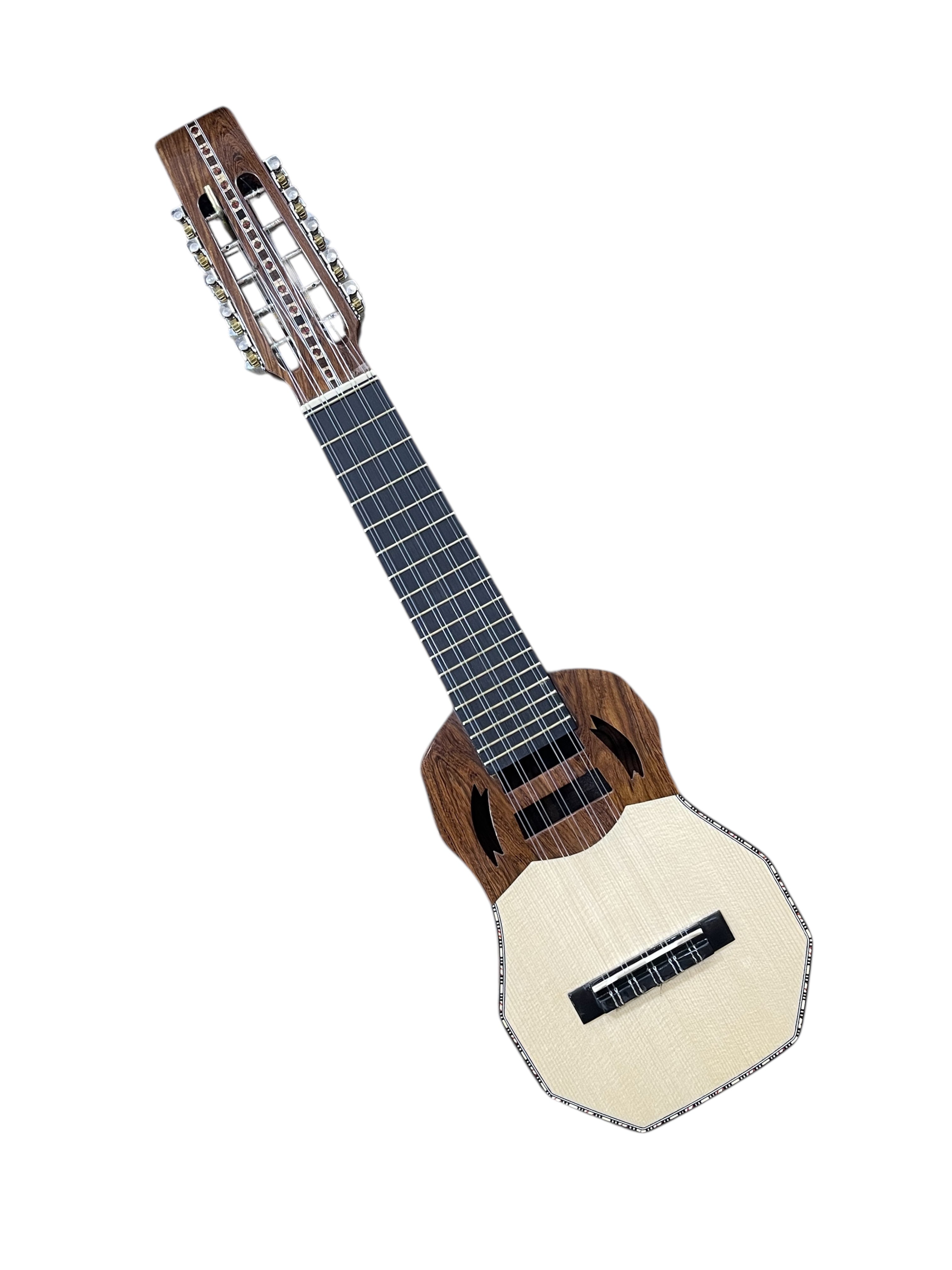 Professional Charango, One-Piece Jacaranda, Double Top, Ebony Fingerboard