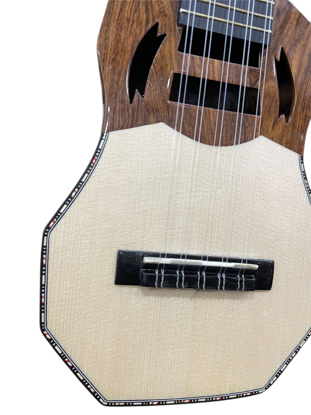 Professional Charango, One-Piece Jacaranda, Double Top, Ebony Fingerboard
