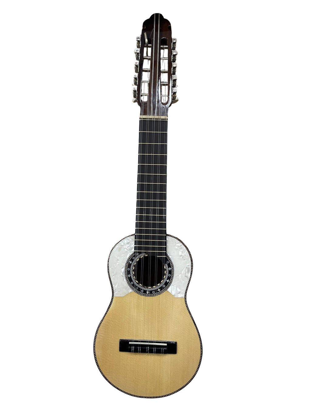 Professional Concert Charango | One-Piece Quina Quina, Ebony Fingerboard, Spruce Top (Hard Case Included)