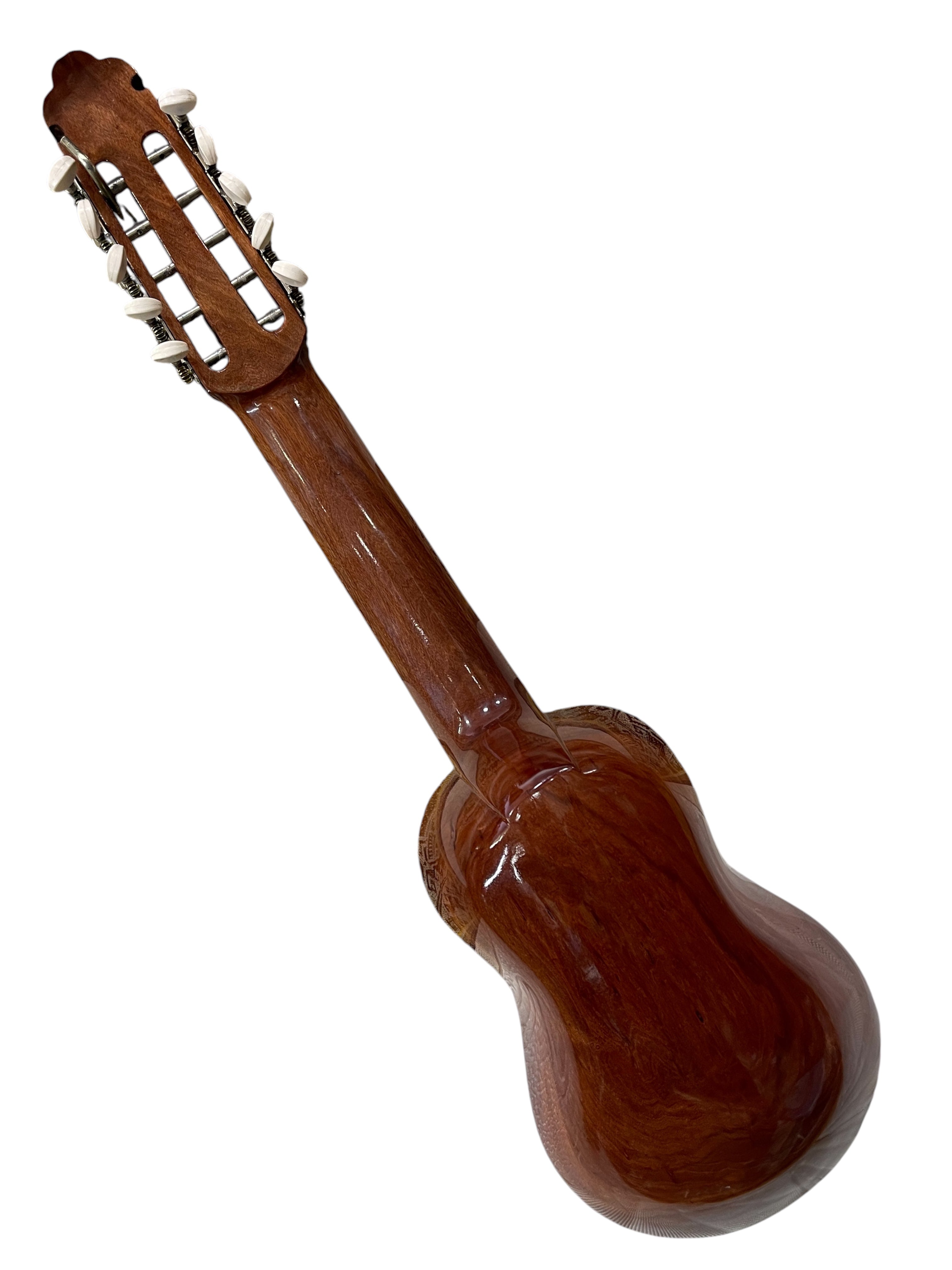 Professional Concert Charango | One-Piece Quina Quina, Ebony Fingerboard, Spruce Top (Hard Case Included)