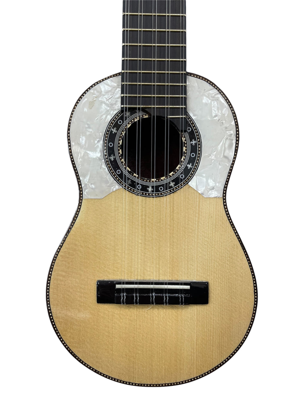 Professional Concert Charango | One-Piece Quina Quina, Ebony Fingerboard, Spruce Top (Hard Case Included)