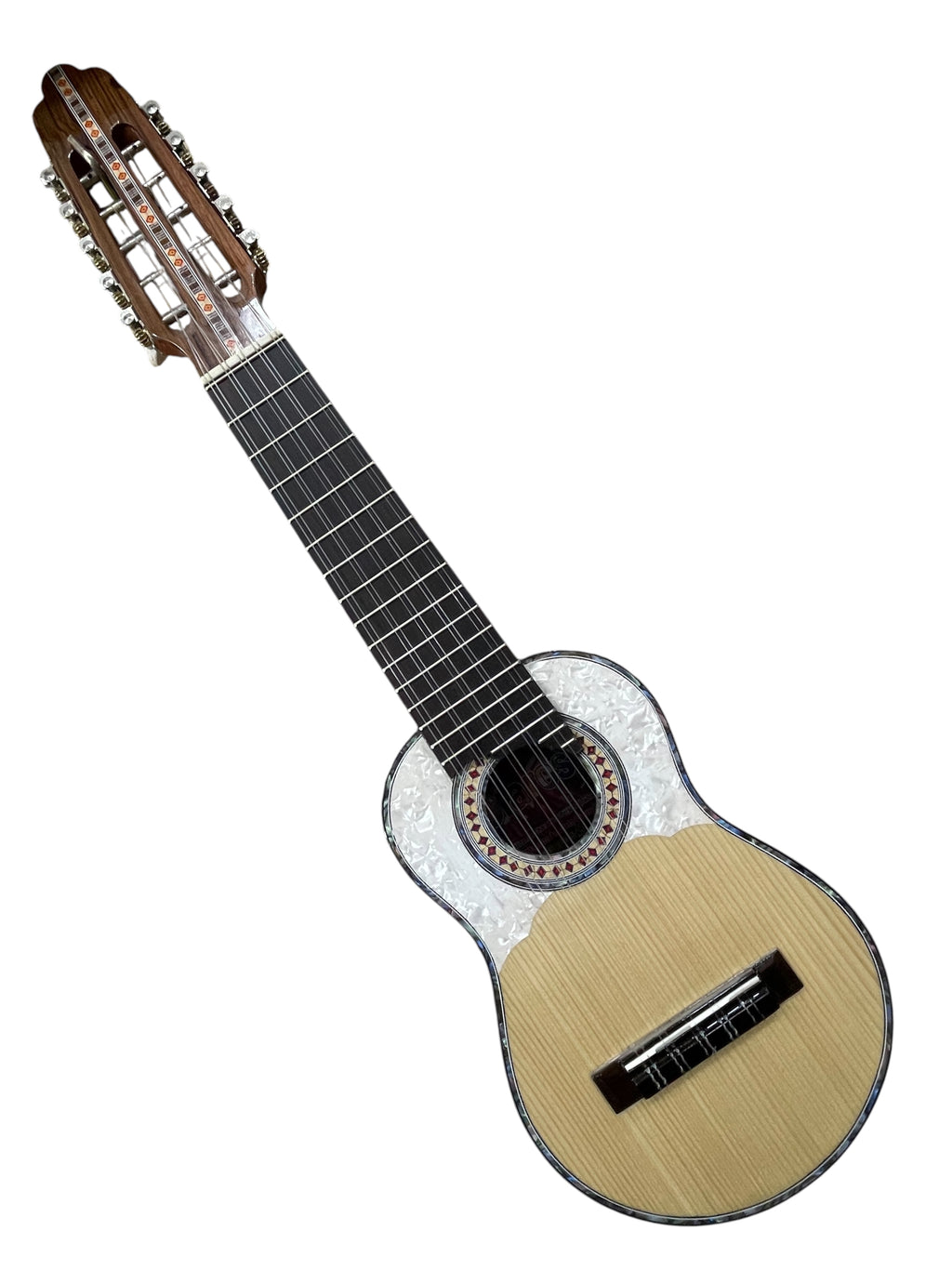 Professional Concert Charango | One-Piece Quina Quina, Ebony Fingerboard, Spruce Top
