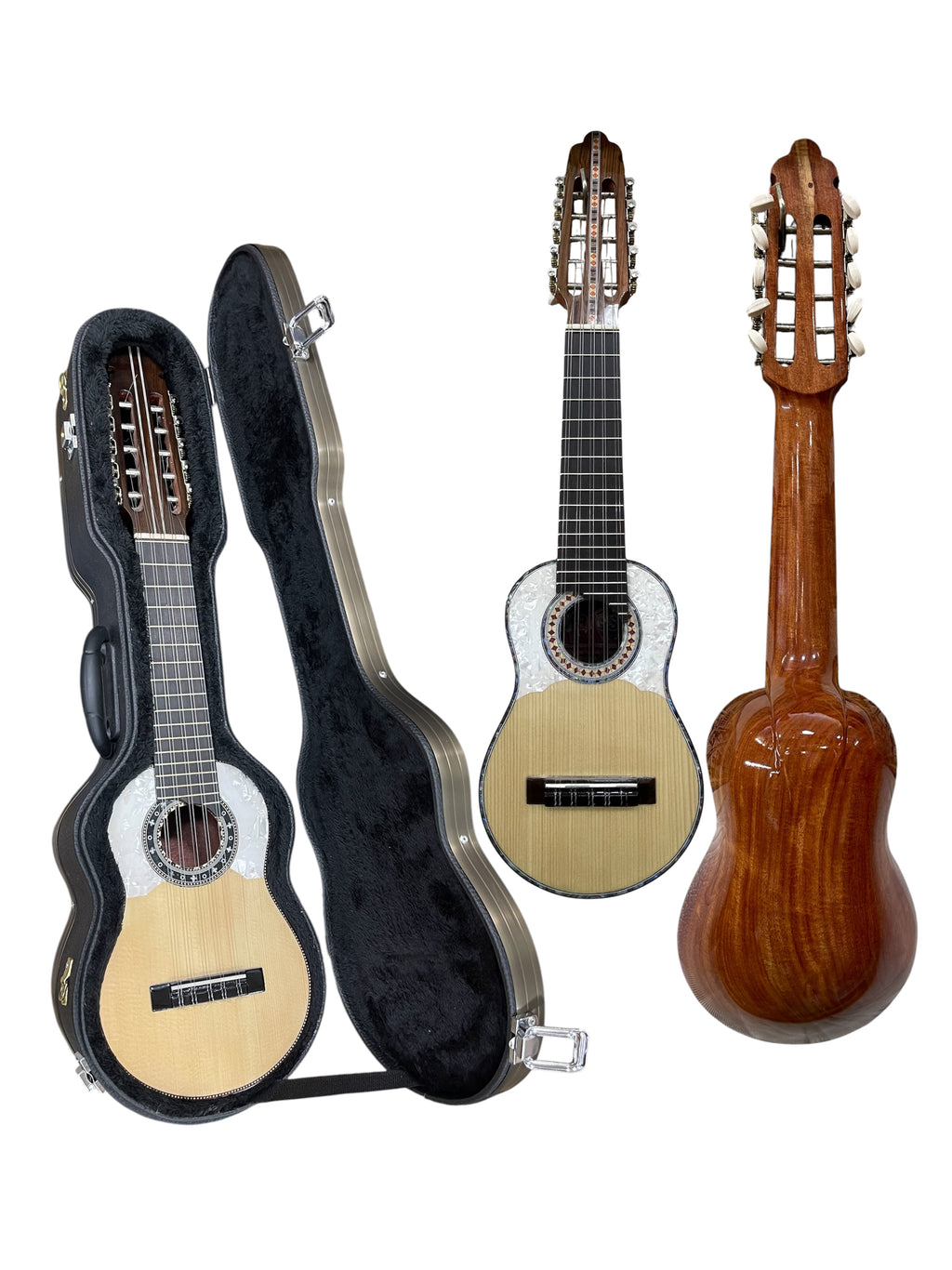 Professional Concert Charango | One-Piece Quina Quina, Ebony Fingerboard, Spruce Top