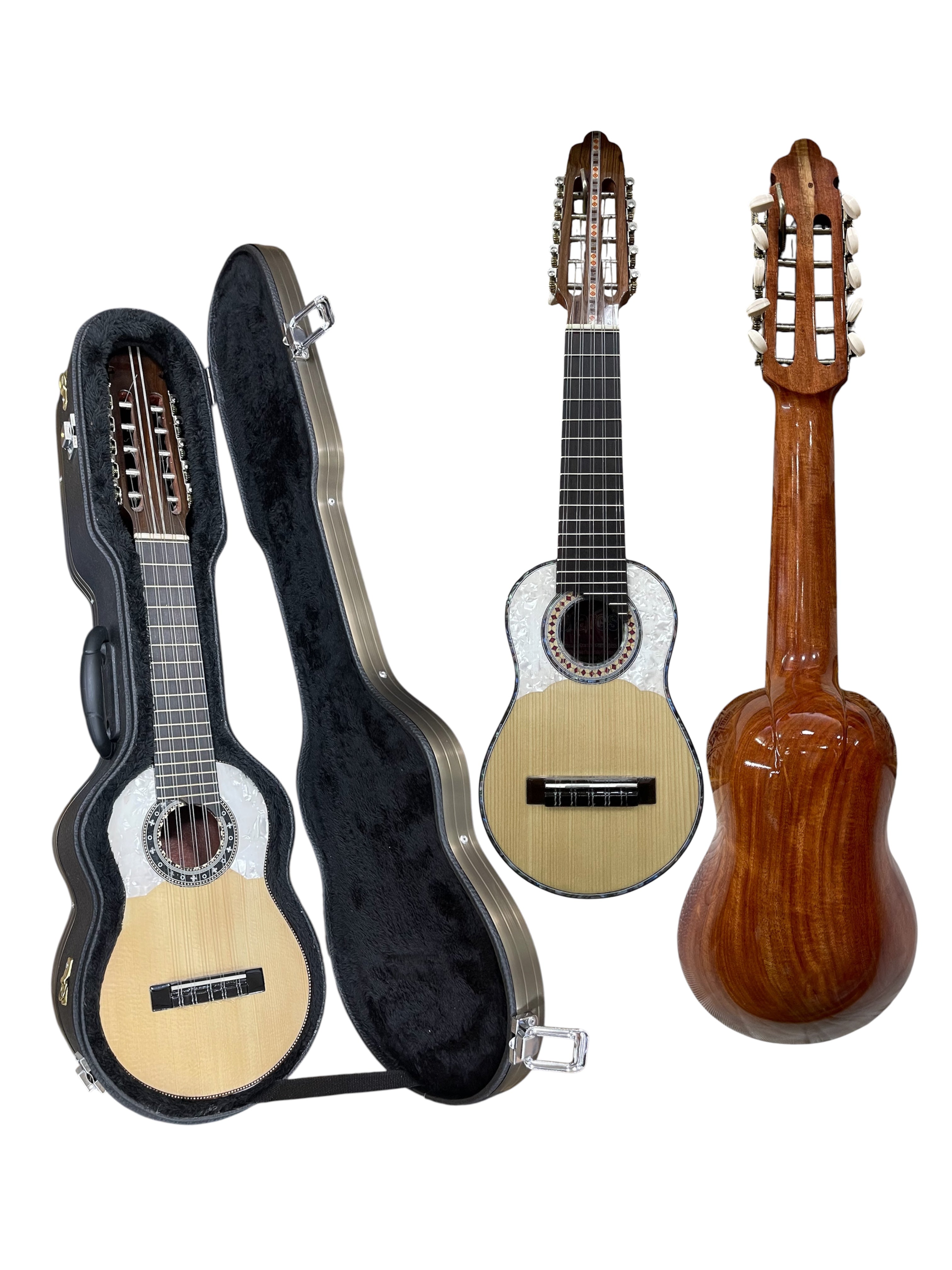 Professional Concert Charango | One-Piece Quina Quina, Ebony Fingerboard, Spruce Top