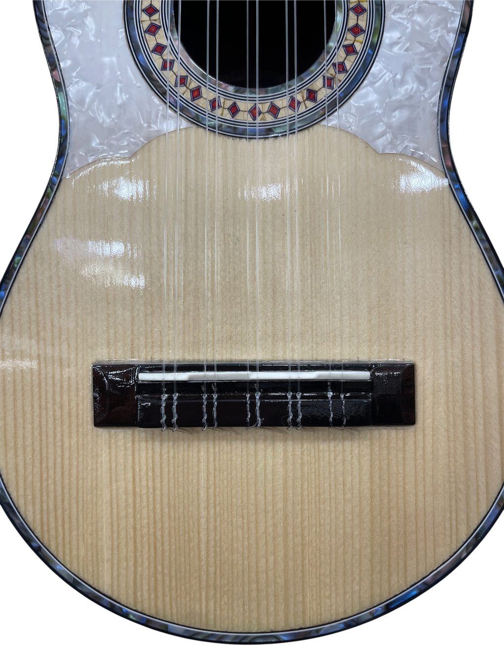 Professional Concert Charango | One-Piece Quina Quina, Ebony Fingerboard, Spruce Top