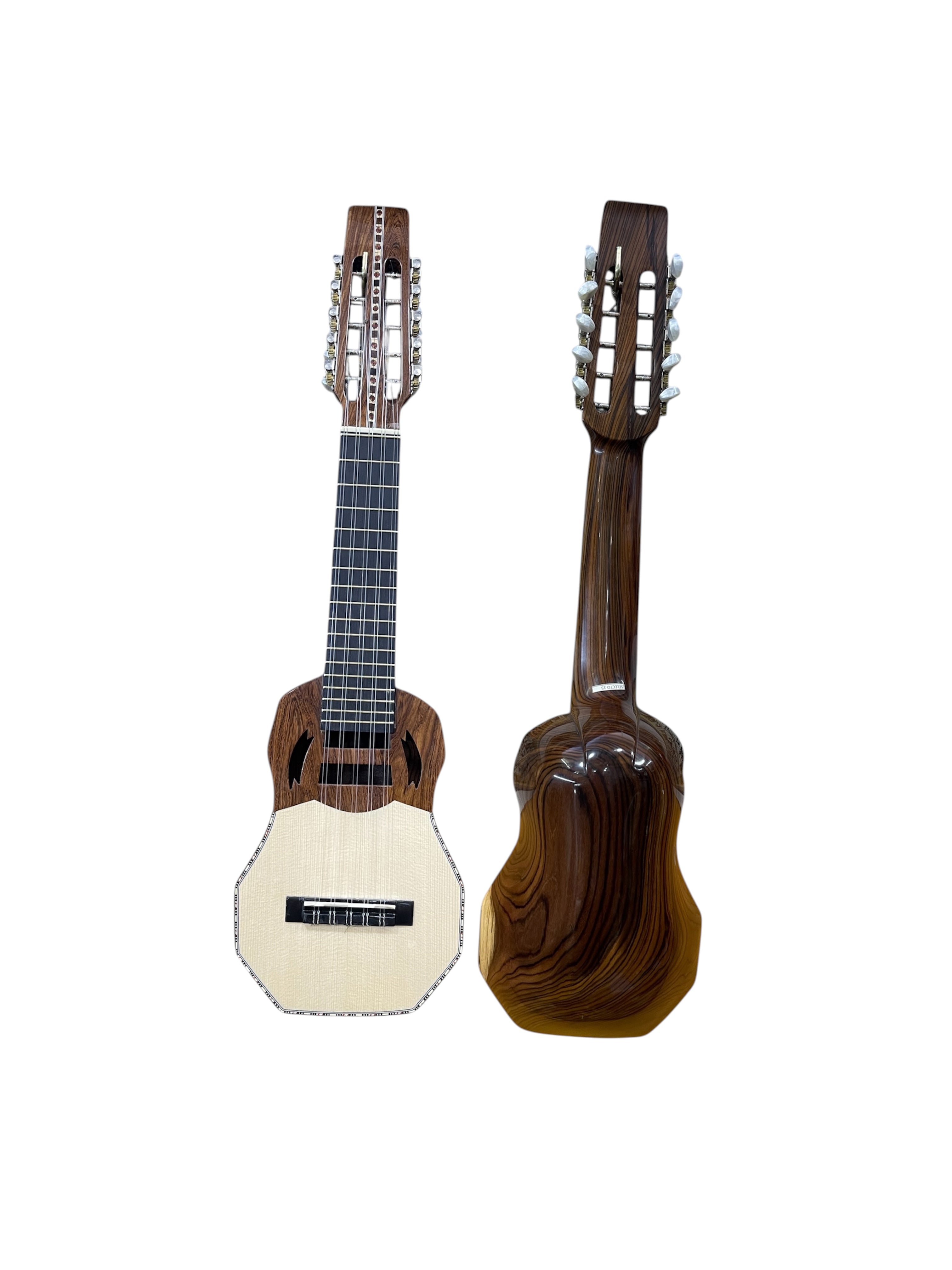 Professional Charango, One-Piece Jacaranda, Double Top, Ebony Fingerboard