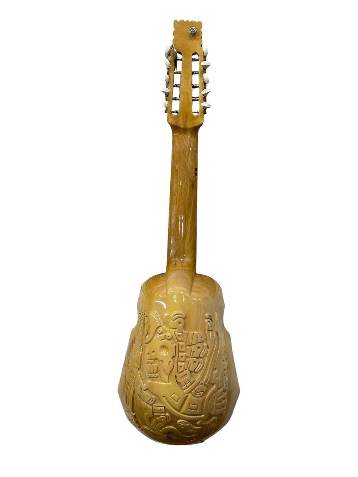Professional Handmade Bolivian Ronroco – Carved Naranjillo Wood, Tiwanaku Design, Jacaranda Fingerboard