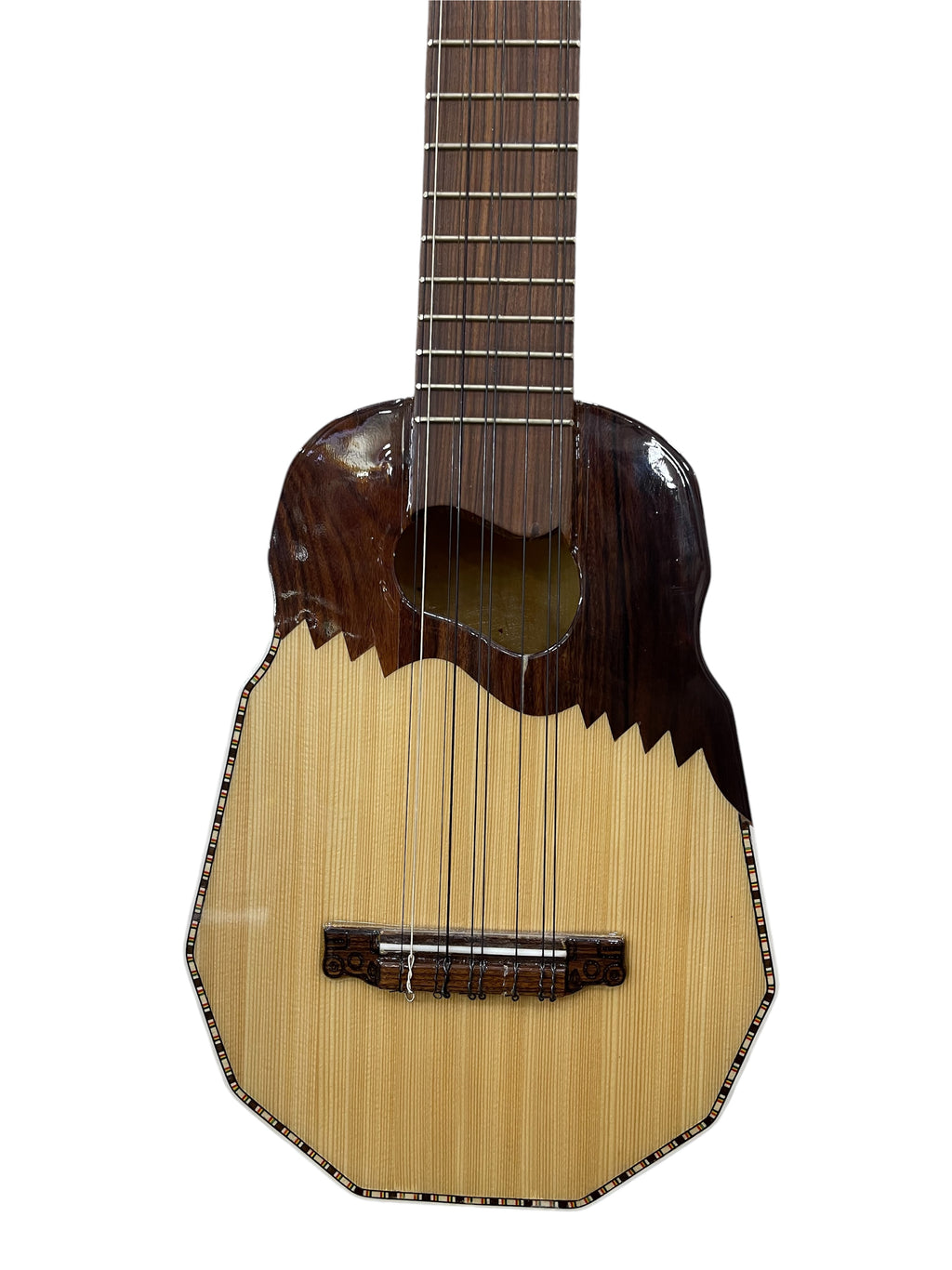Professional Handmade Bolivian Ronroco – Carved Naranjillo Wood, Tiwanaku Design, Jacaranda Fingerboard