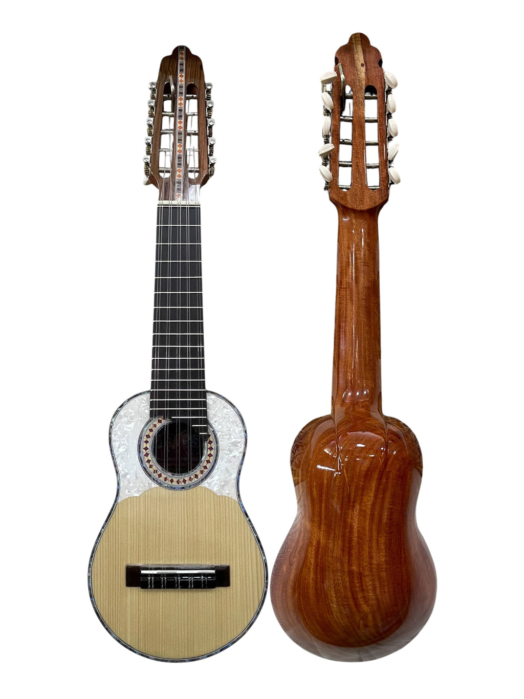 Professional Concert Charango | One-Piece Quina Quina, Ebony Fingerboard, Spruce Top