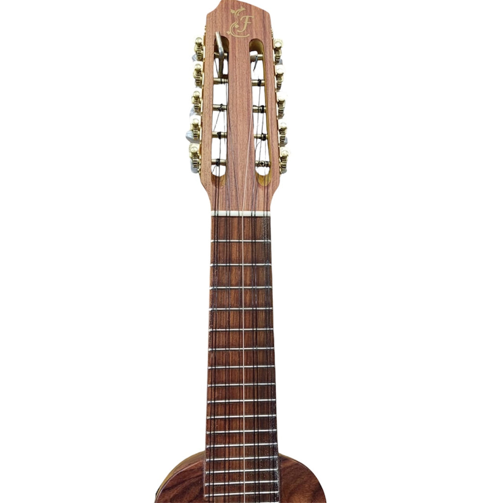 Handmade Bolivian Electro-Acoustic Charango by Maestro Figueredo – Naranjillo Wood, Fishman System | 38cm Scale