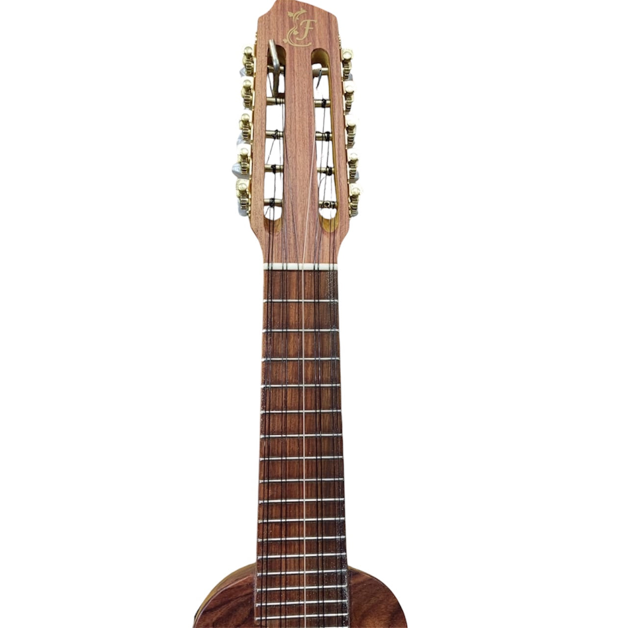 Handmade Bolivian Electro-Acoustic Charango by Maestro Figueredo – Naranjillo Wood, Fishman System | 38cm Scale