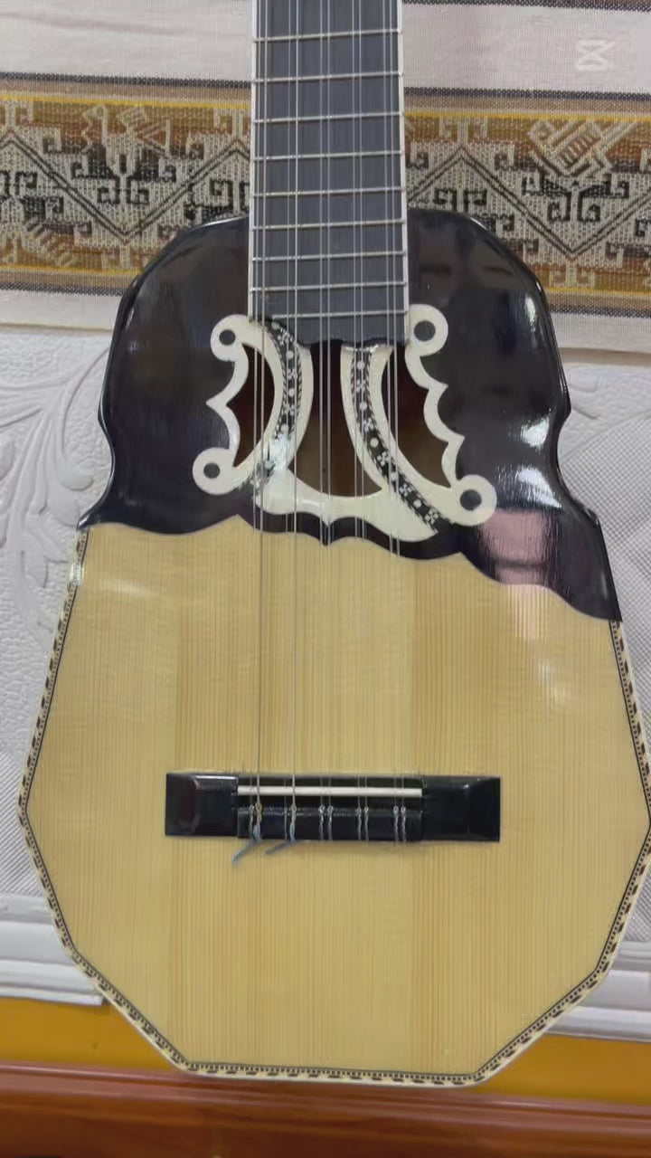 Professional Concert-Grade Bolivian Ronroco – Hand-Carved with Ebony Details