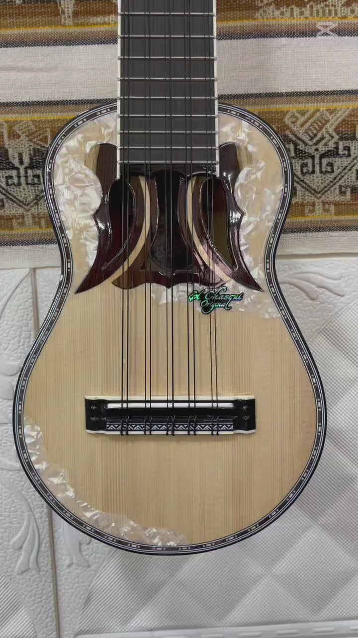 Chasqui Professional Concert Charango by Lino Orihuela – Naranjillo & Ebony